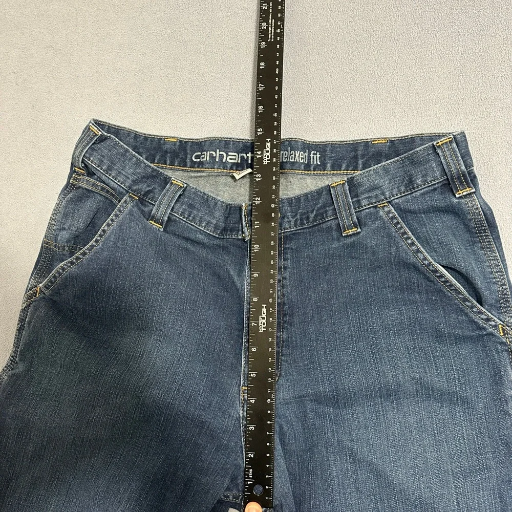 Carhartt Relaxed Fit Straight Leg Jeans Dark Wash Blue 102808-498 Men Size 36x33